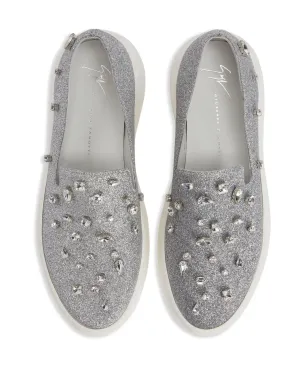 Giuseppe Zanotti Afelia スリップオンスニーカー - シルバー - サムネイル4