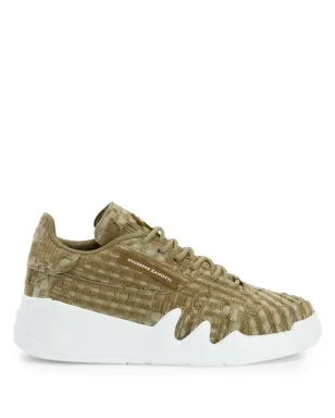 Giuseppe Zanotti タロン レースアップ ロートップ スニーカー - グリーン - サムネイル1