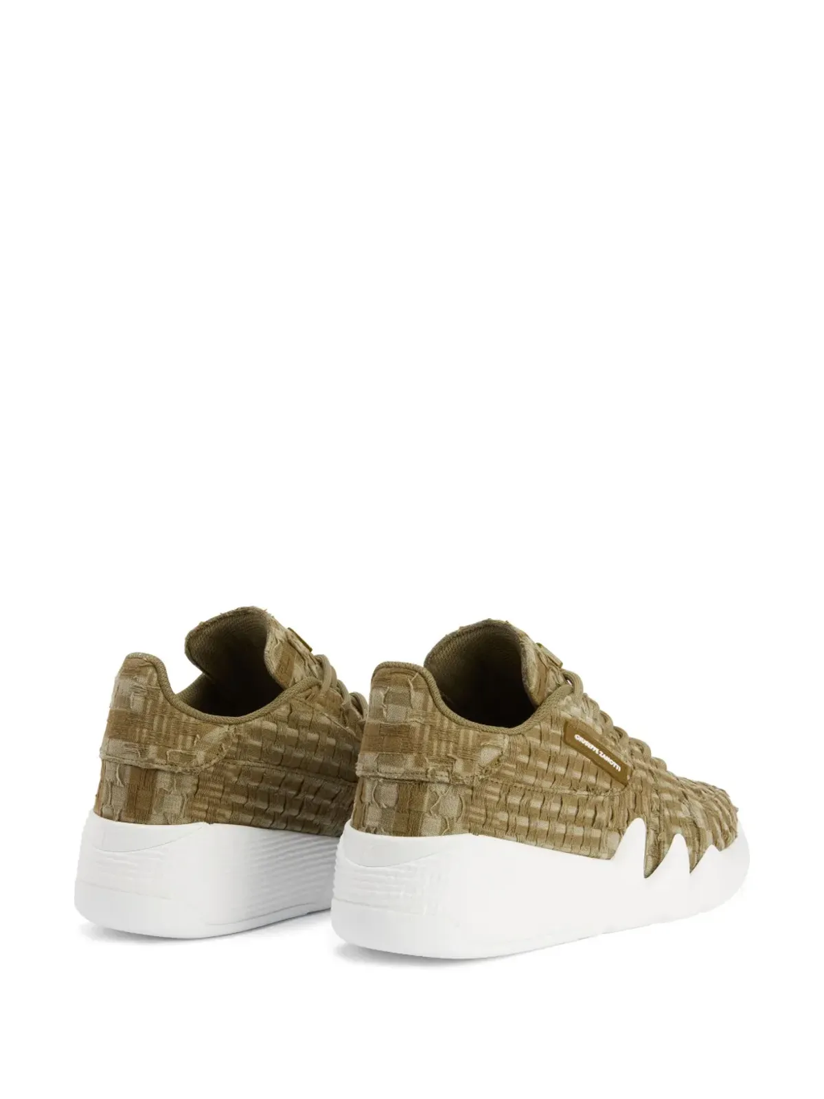 Giuseppe Zanotti タロン レースアップ ロートップ スニーカー - グリーン - 画像3