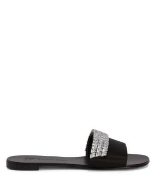 Giuseppe Zanotti テシー ラインストーン装飾サンダル - ブラック - サムネイル1