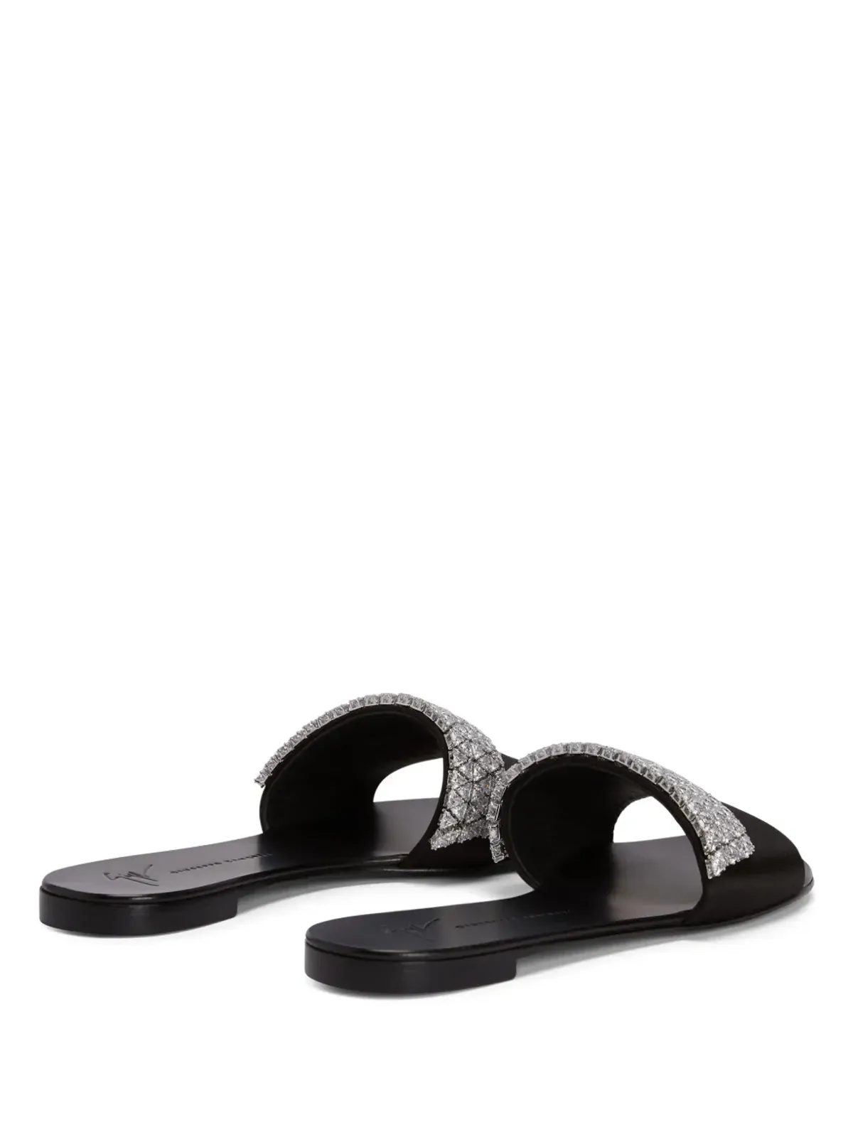Giuseppe Zanotti テシー ラインストーン装飾サンダル - ブラック - 画像3