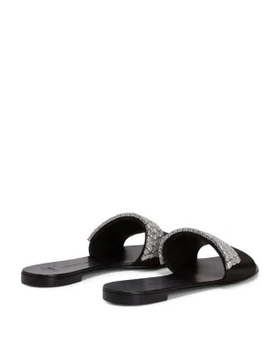 Giuseppe Zanotti テシー ラインストーン装飾サンダル - ブラック - サムネイル3