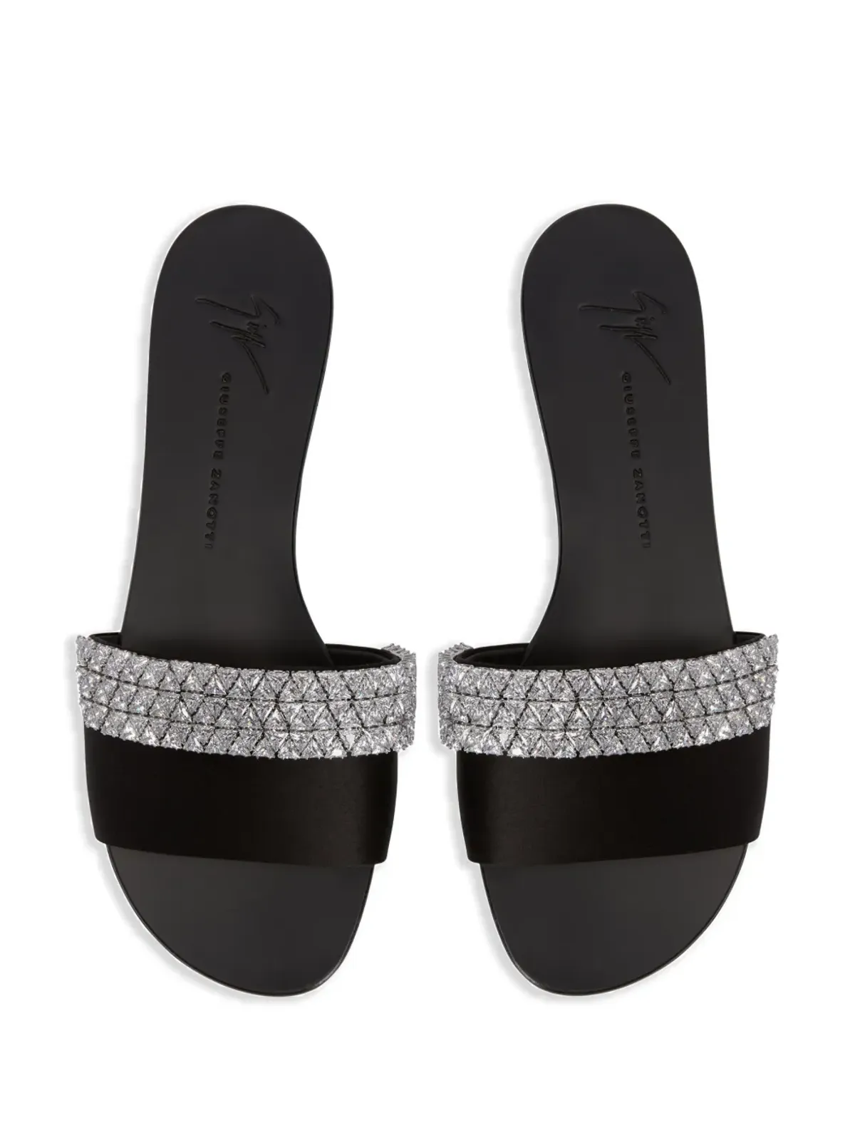 Giuseppe Zanotti テシー ラインストーン装飾サンダル - ブラック - 画像4