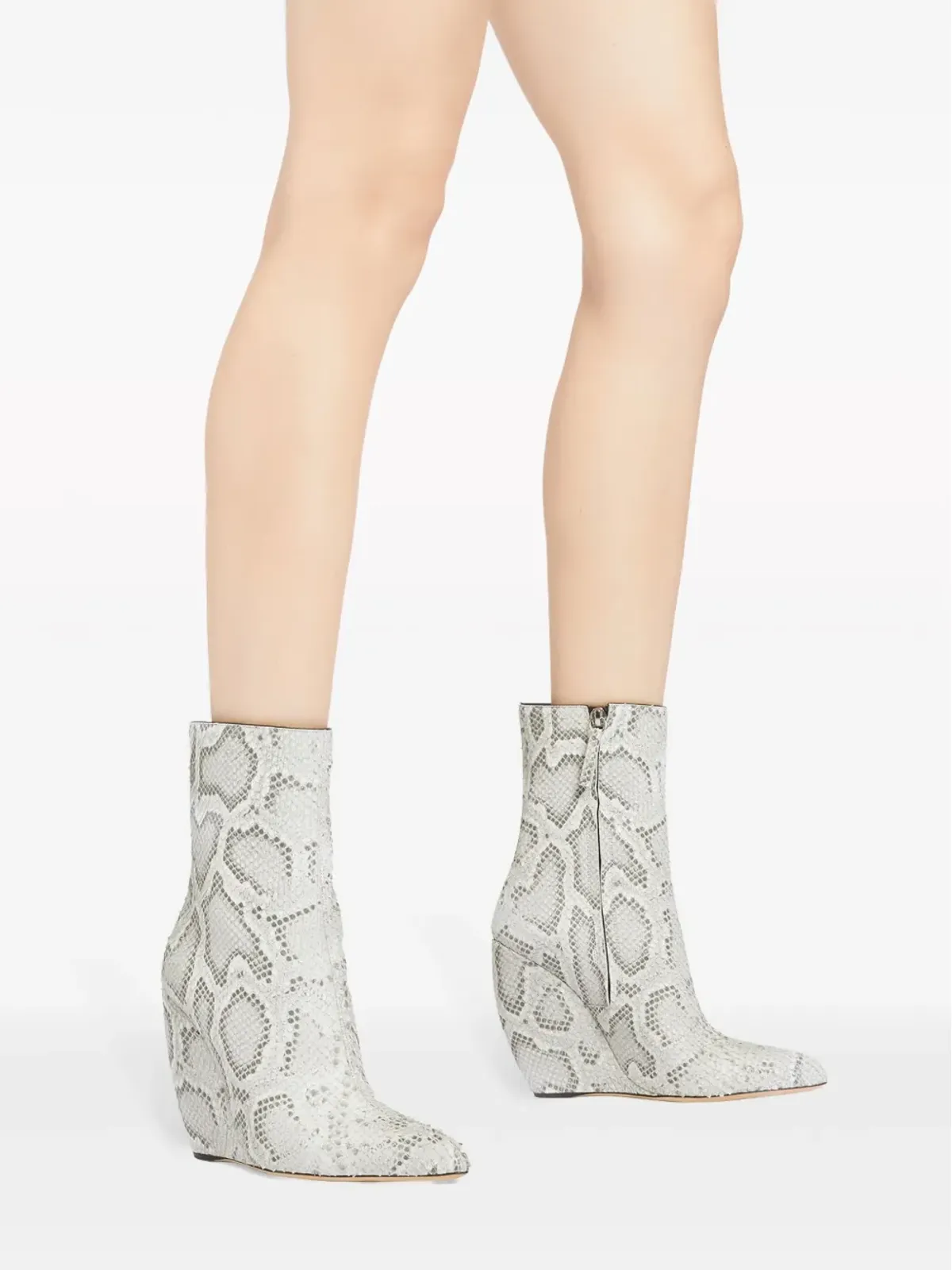 Giuseppe Zanotti 105mm Ginnyfer ブーティ ウェッジ ブーツ - グレー - 画像5