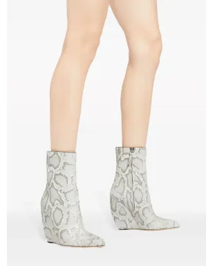 Giuseppe Zanotti 105mm Ginnyfer ブーティ ウェッジ ブーツ - グレー - サムネイル5