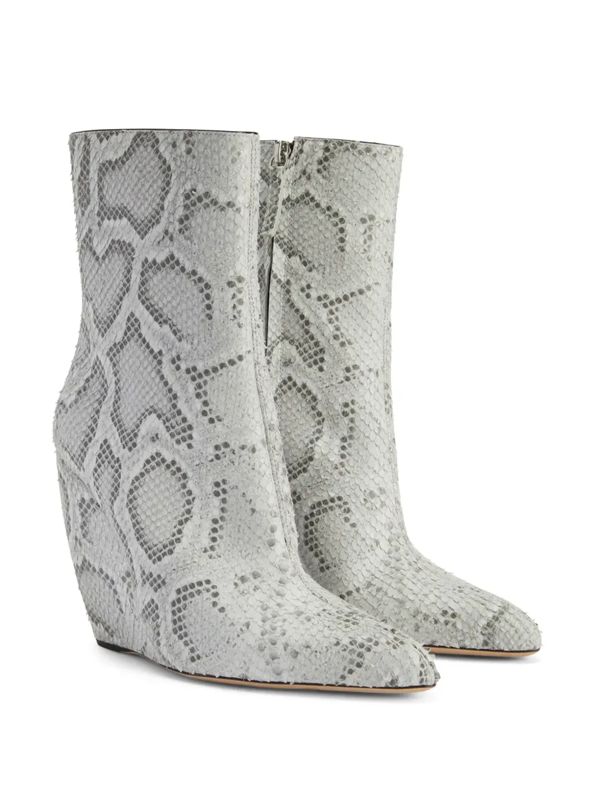Giuseppe Zanotti 105mm Ginnyfer ブーティ ウェッジ ブーツ - グレー - 画像2
