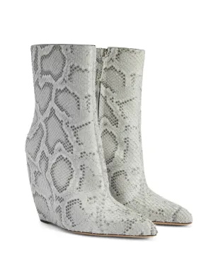 Giuseppe Zanotti 105mm Ginnyfer ブーティ ウェッジ ブーツ - グレー - サムネイル2
