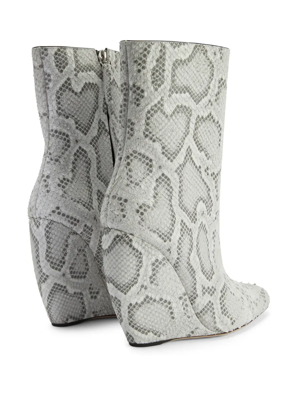 Giuseppe Zanotti 105mm Ginnyfer ブーティ ウェッジ ブーツ - グレー - 画像3