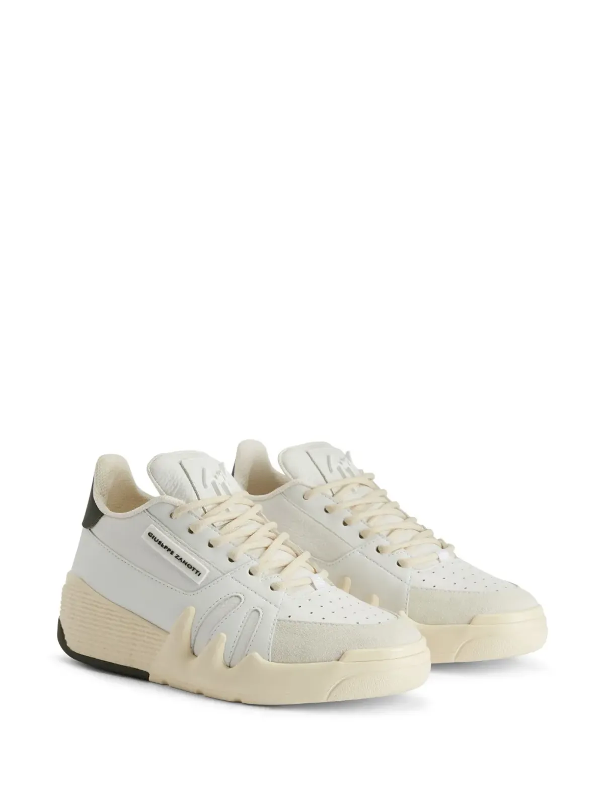 Giuseppe Zanotti タロン ロゴディテール レザースニーカー - ホワイト - 画像2