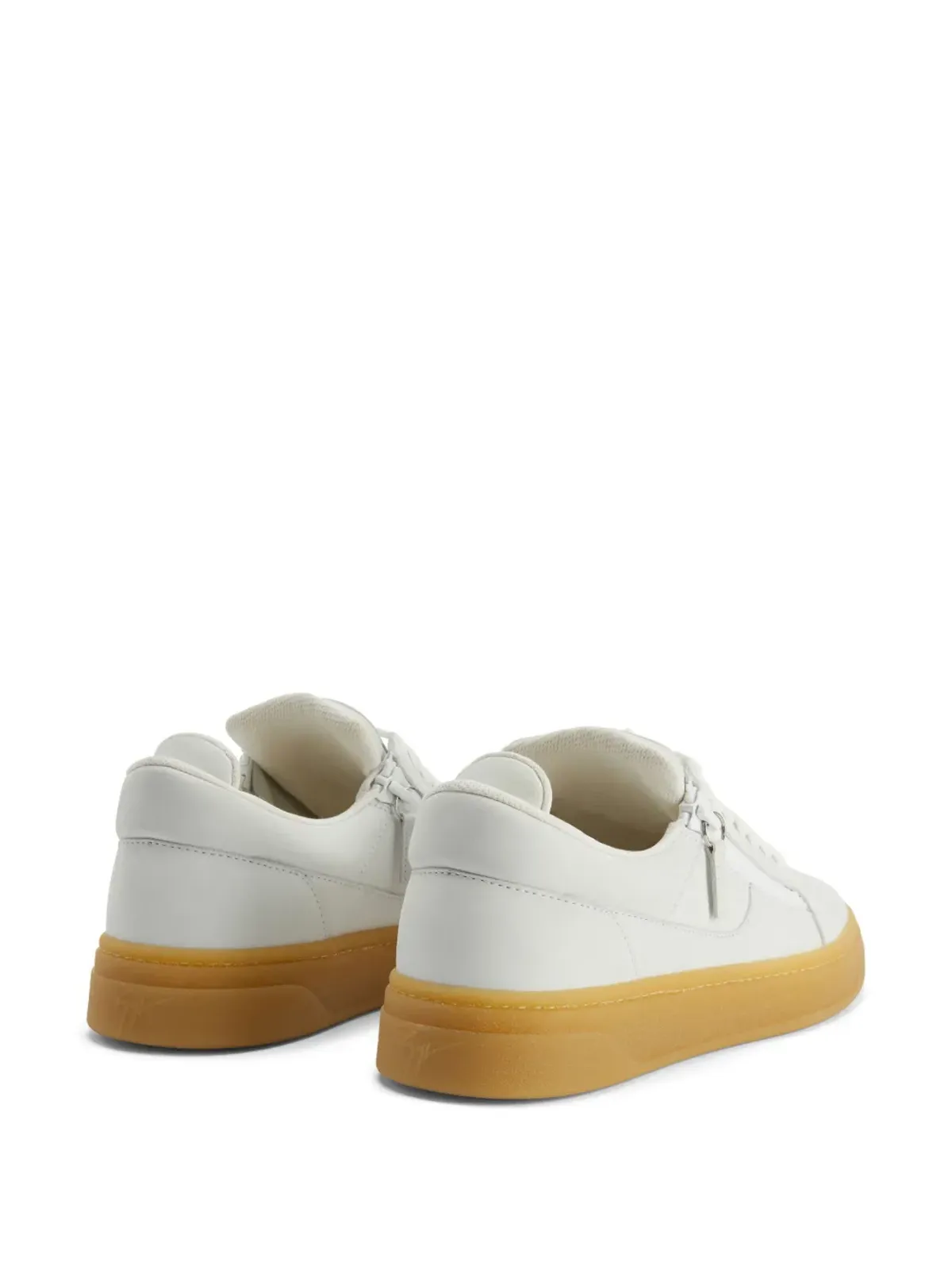 Giuseppe Zanotti GZ94 レザー ダブルジップ ローカット スニーカー - 画像3