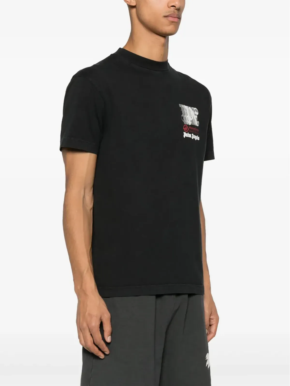 Palm Angels ハース レーシングプリント コットンTシャツ - 画像4