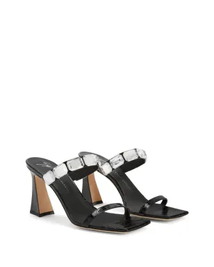 Giuseppe Zanotti フラミニア 85mm スクエアトゥ サンダル - サムネイル2