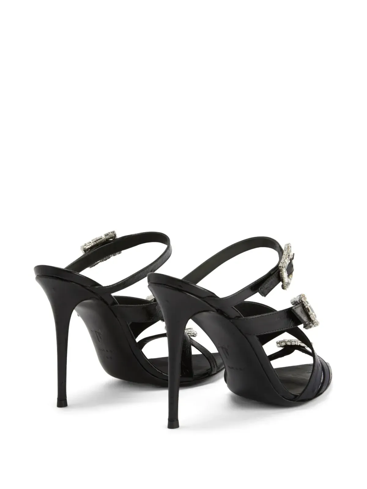 ビンテージ Giuseppe Zanotti 105mm インティリゴ・オレリー サンダル - 画像3