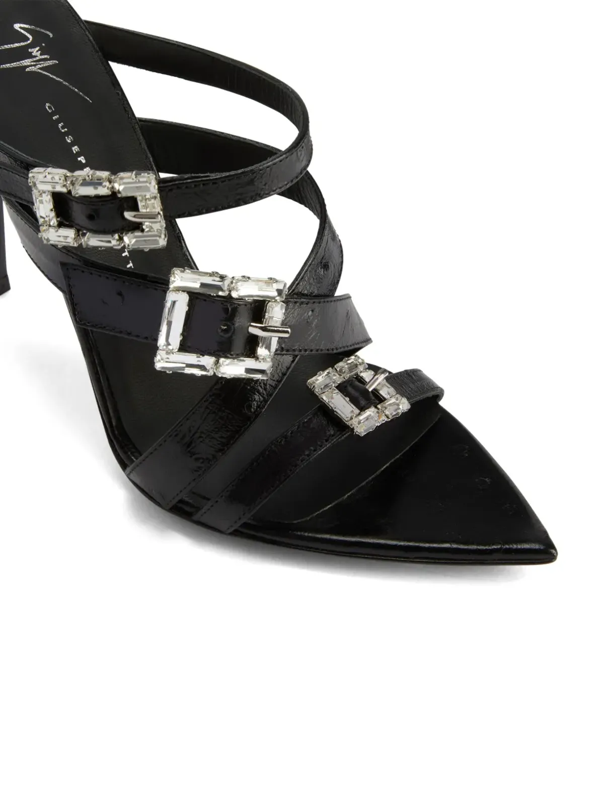ビンテージ Giuseppe Zanotti 105mm インティリゴ・オレリー サンダル - 画像4