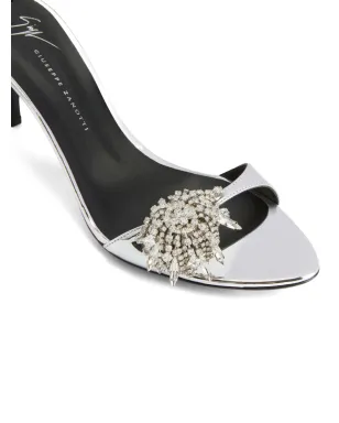 Giuseppe Zanotti サブリ サンダル 70mm ヒール シルバー - サムネイル4