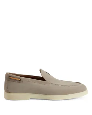 Giuseppe Zanotti Maui ロゴプレート付きスエード ローファー - サムネイル1