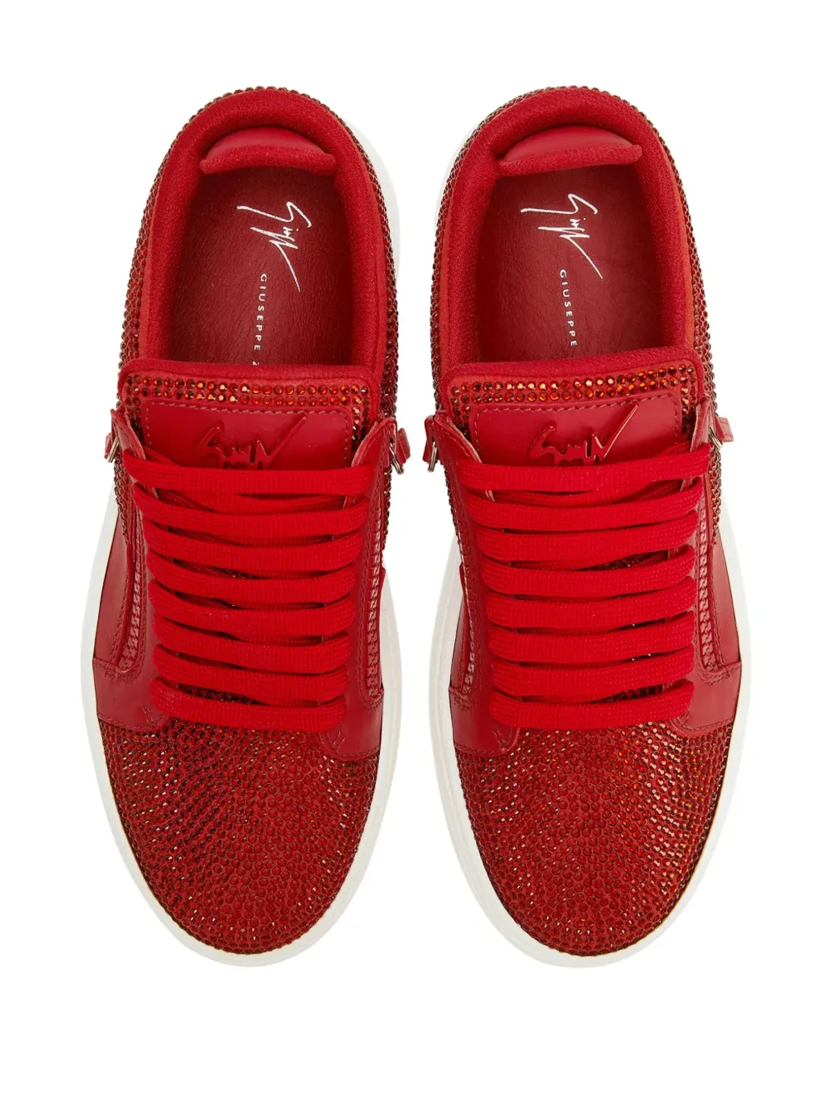 Giuseppe Zanotti GZ94 ラインストーン装飾スニーカー - 画像4