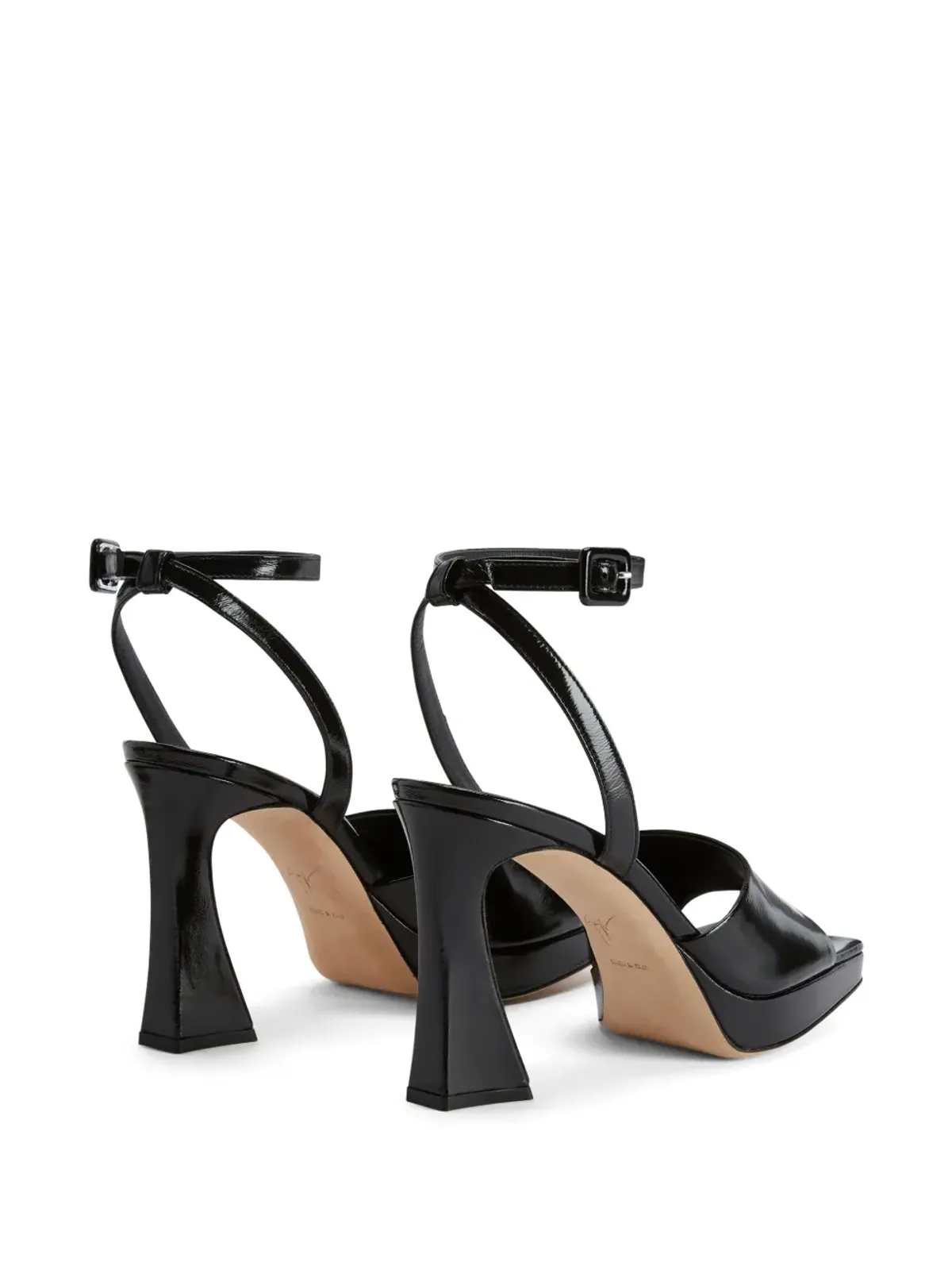 Giuseppe Zanotti Emiyle レザーサンダル - ブラック - 画像3