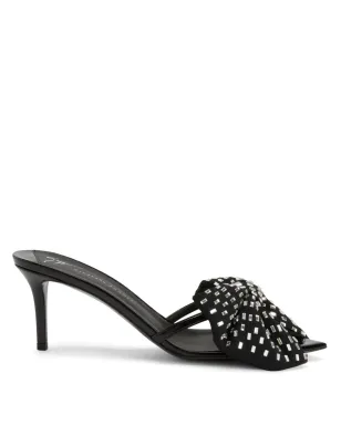 Giuseppe Zanotti 70ミリ イントリゴ アレクサンドリーヌ サンダル ブラック - サムネイル1
