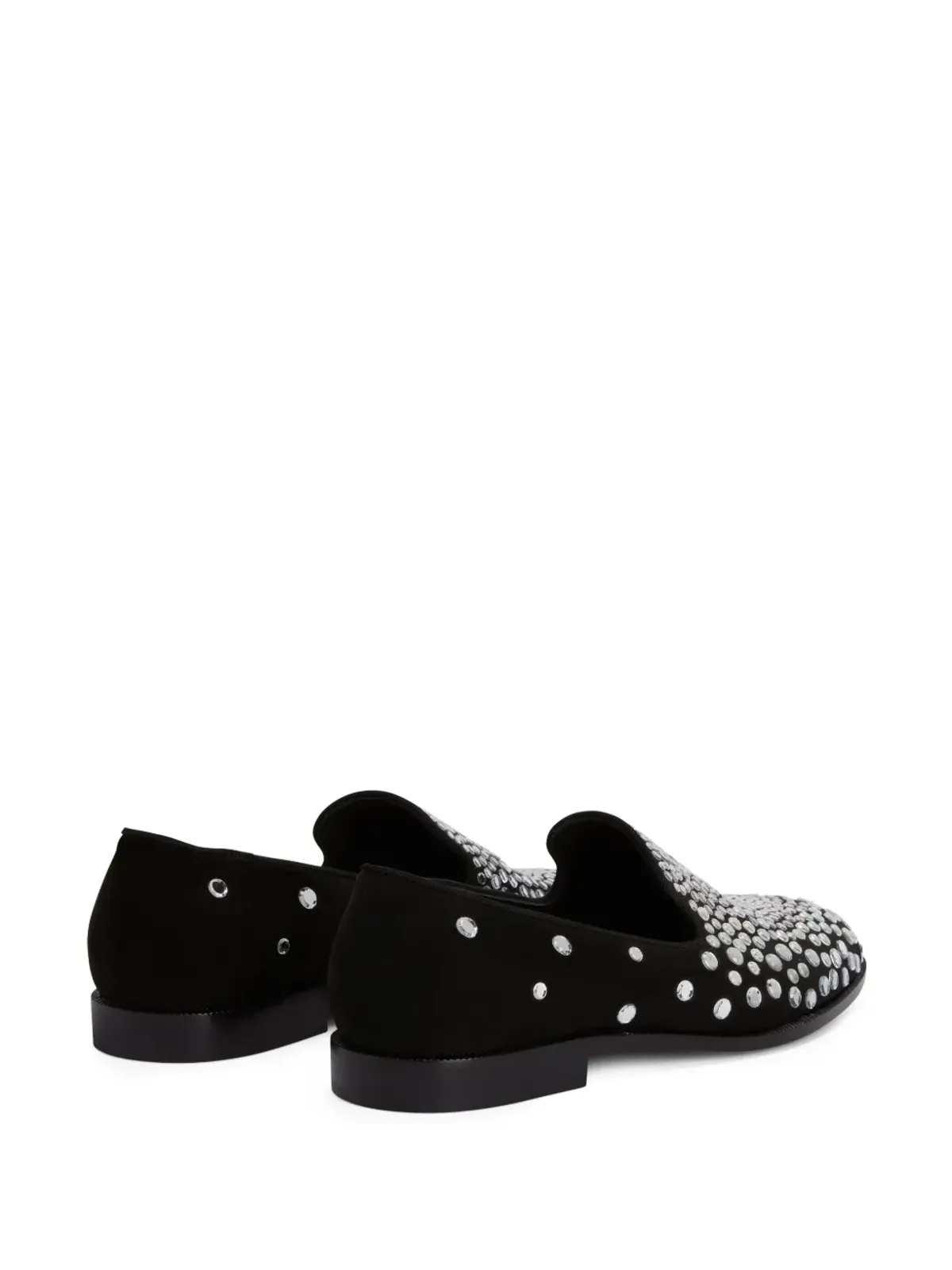 Giuseppe Zanotti ペガサス クリスタル装飾ローファー - ブラック - 画像3