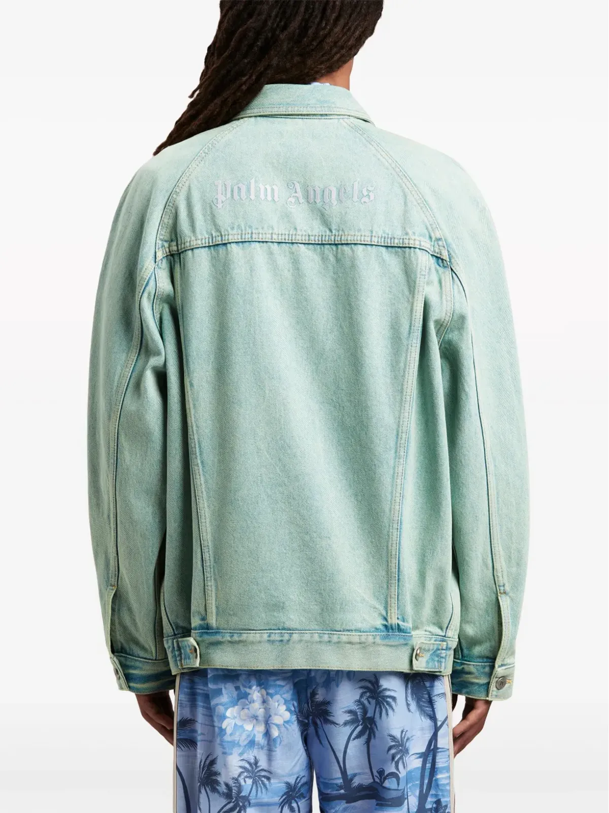 Palm Angels オーバーダイデニムジャケット - 画像5