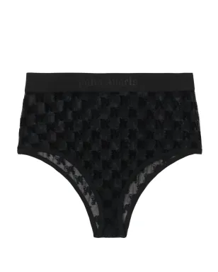 Palm Angels モノグラムモチーフ レース ブリーフ ブラック - サムネイル1