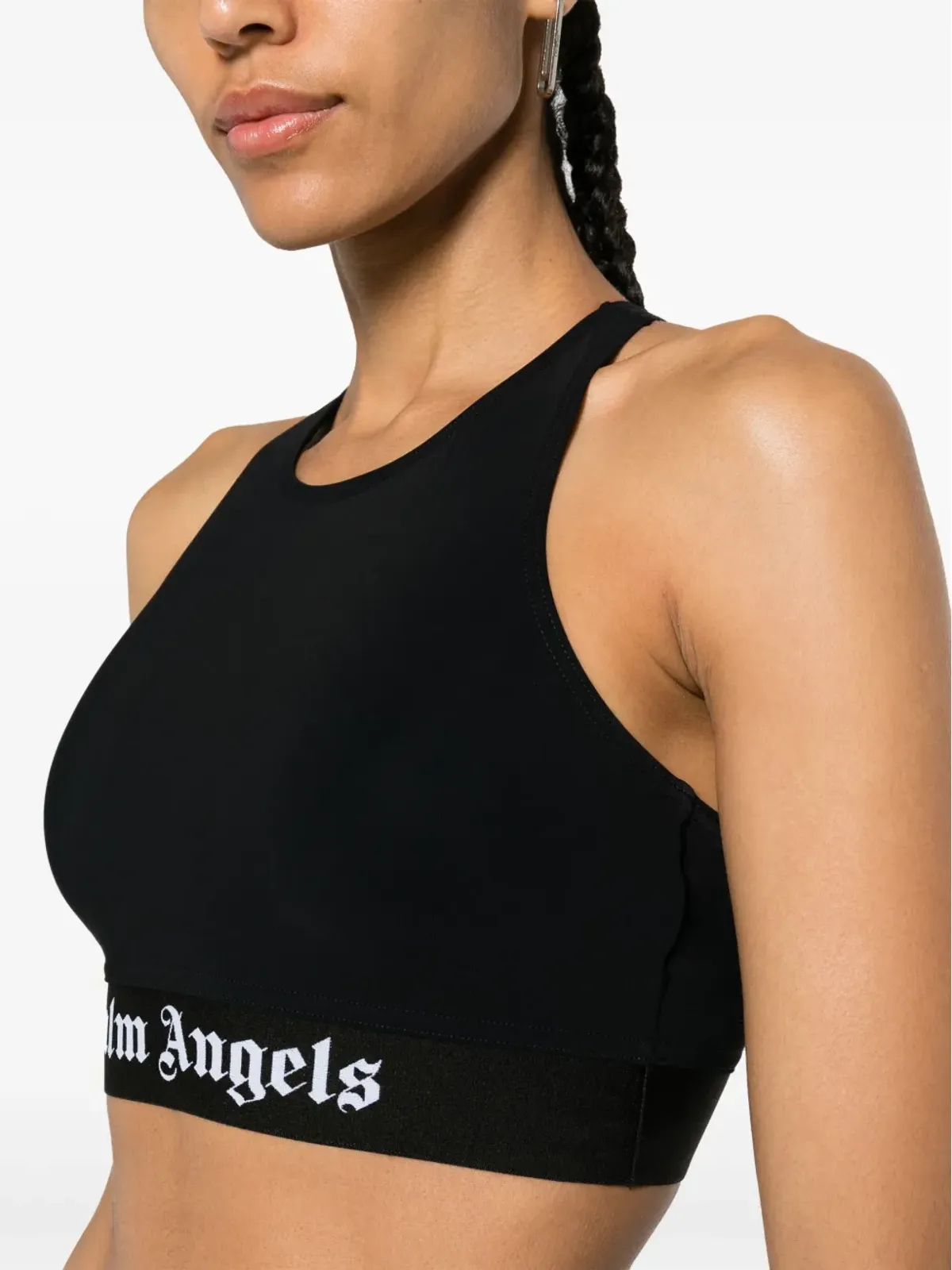 Palm Angels ロゴテープ クロップトップ - 画像5