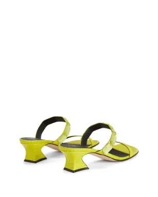 Giuseppe Zanotti フラミニア スクエア クリスタル装飾 サンダル - イエロー - サムネイル3