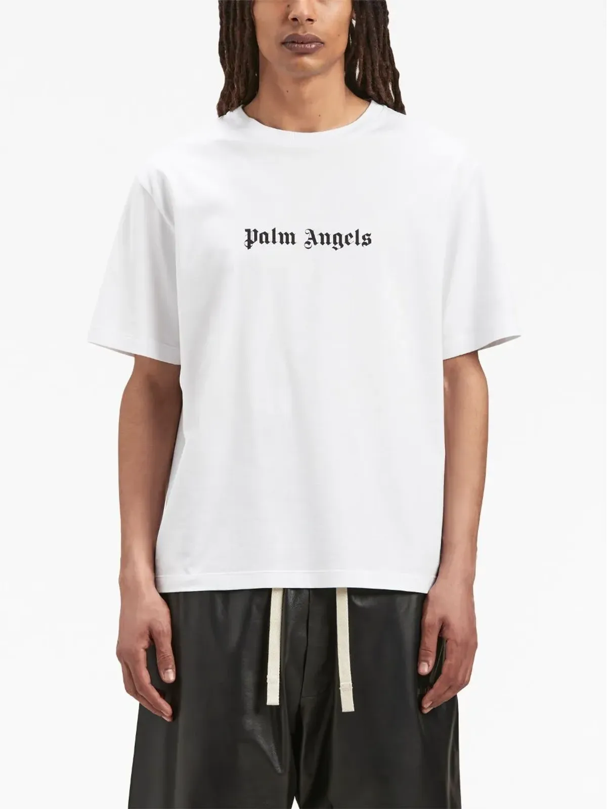 Palm Angels ロゴプリント クルーネック Tシャツ - ホワイト - 画像3