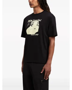 Palm Angels ヘルメット コットン Tシャツ ブラック - サムネイル4