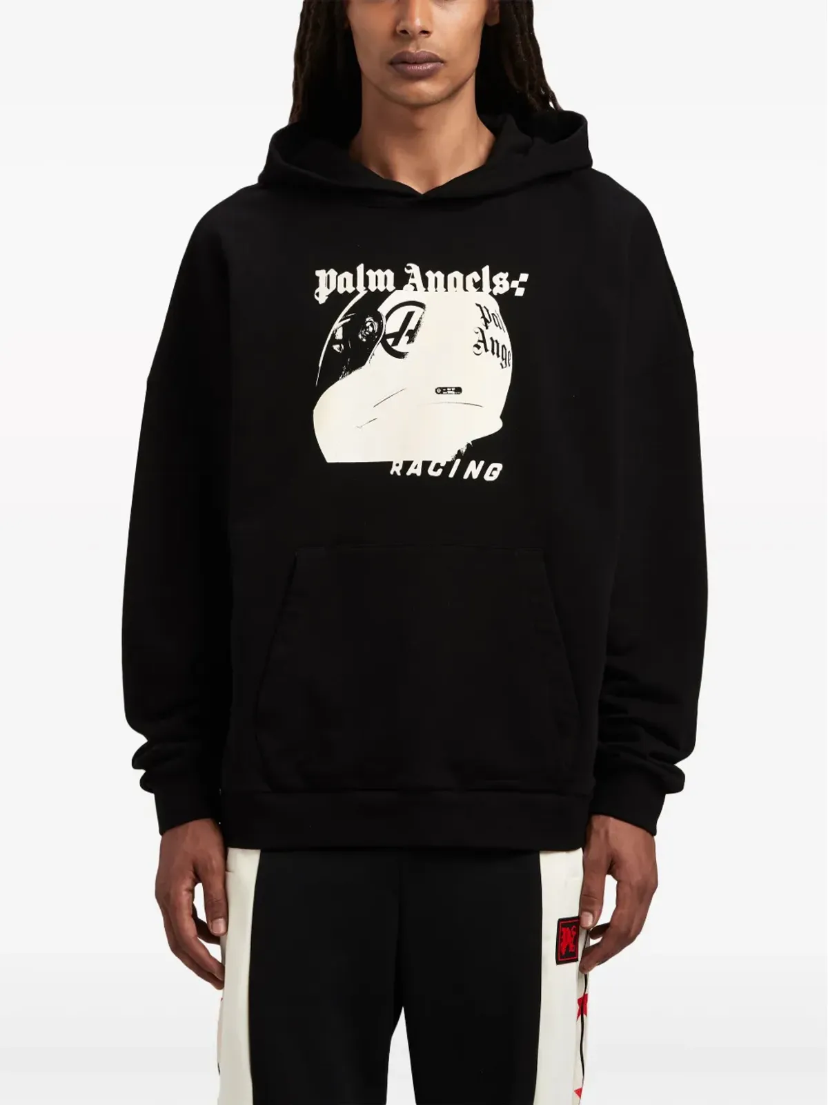Palm Angels レーシングヘルメットプリント フーディー - ブラック - 画像3