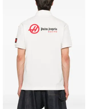 Palm Angels Moneygram Haas F1 ポロシャツ - ホワイト - サムネイル4