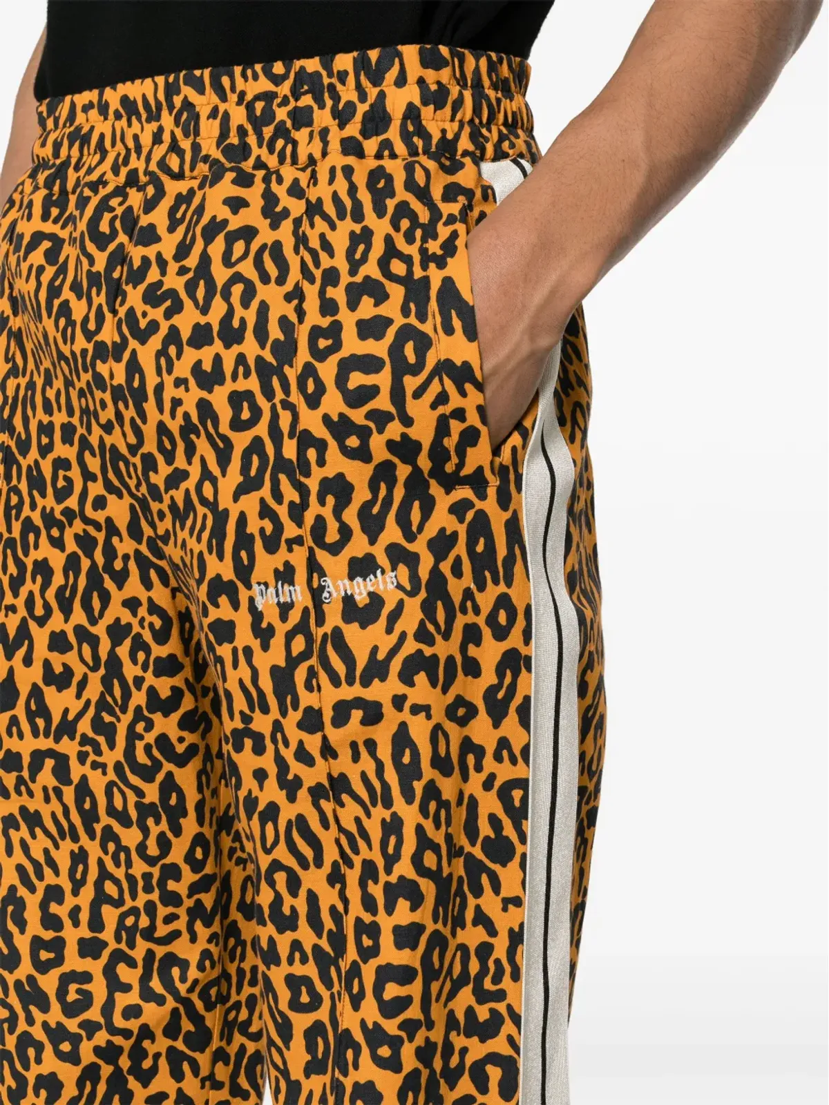 Palm Angels チーター柄 トラックパンツ オレンジ - 画像5