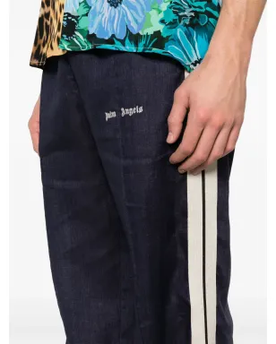 Palm Angels ロゴプリント リネン トラックパンツ - サムネイル5