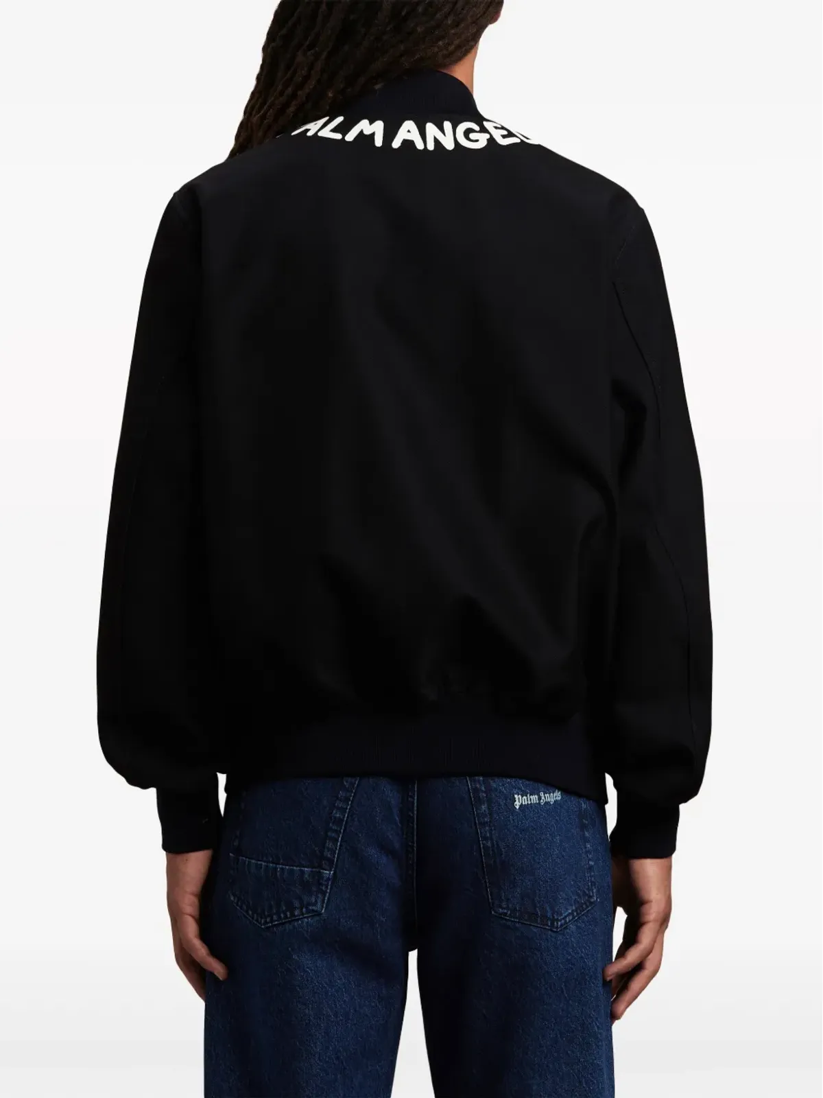 Palm Angels ロゴプリント ボンバー ジャケット - ブルー - 画像5
