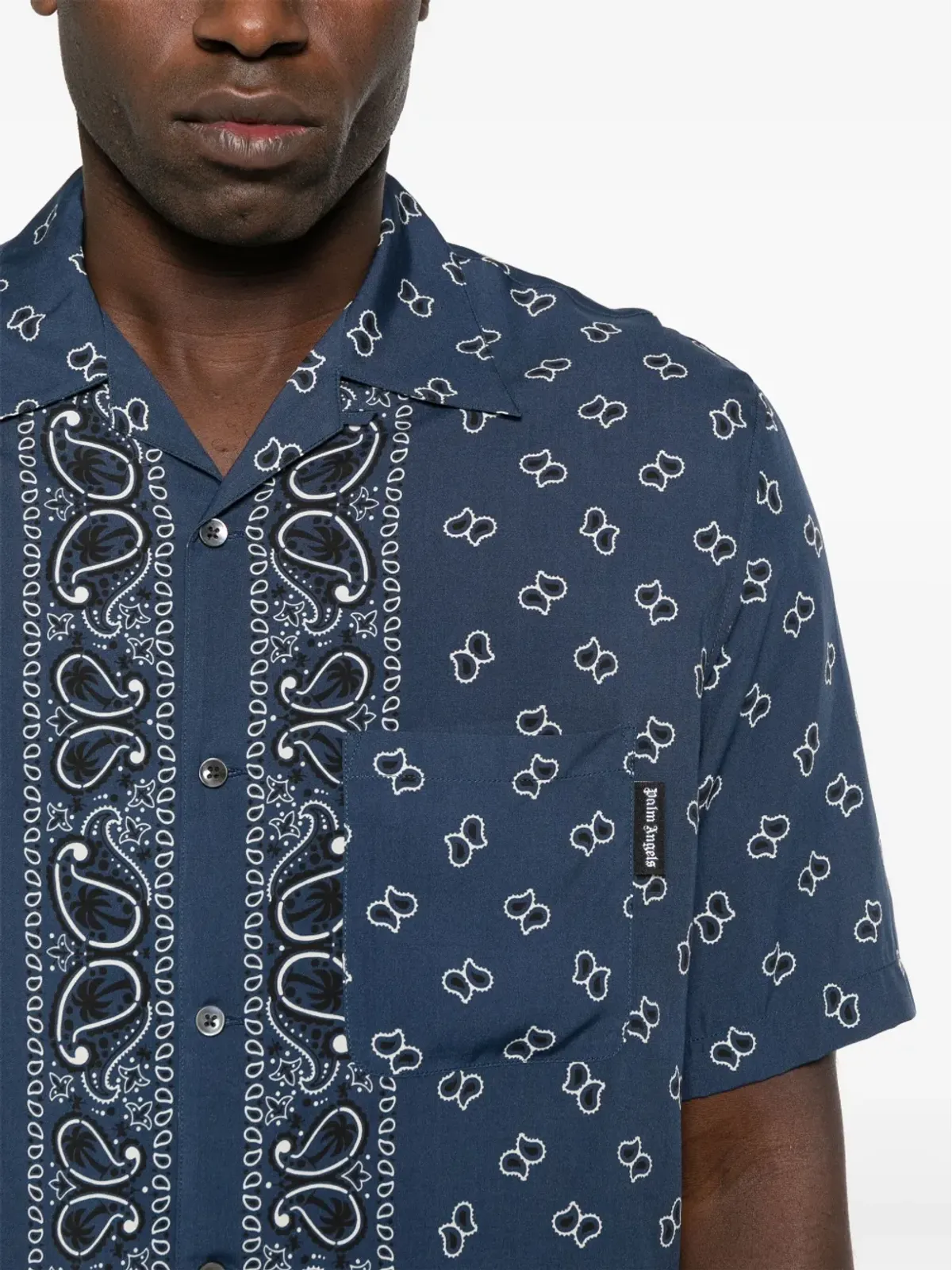 Palm Angels ペイズリー柄ボウリングシャツ - Blue - 画像5