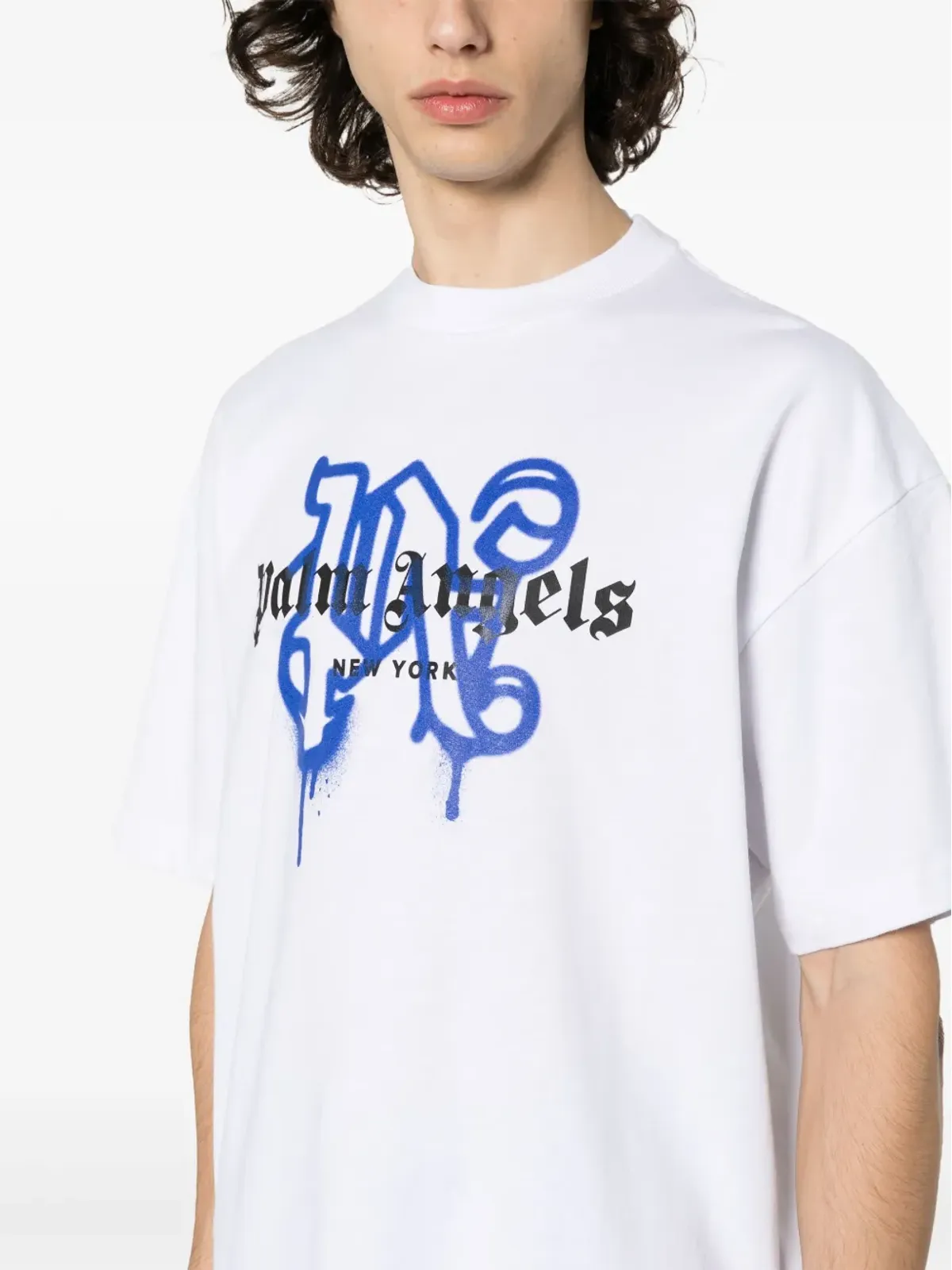 Palm Angels ニューヨーク・モノグラムプリント Tシャツ - ホワイト - 画像5