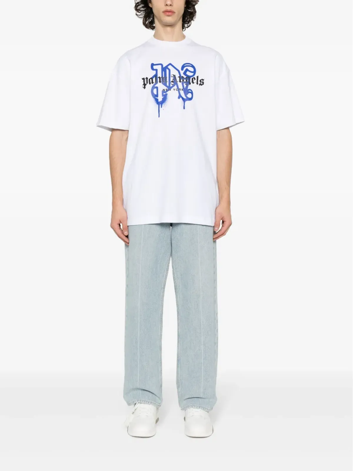 Palm Angels ニューヨーク・モノグラムプリント Tシャツ - ホワイト - 画像2