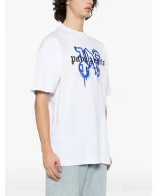 Palm Angels ニューヨーク・モノグラムプリント Tシャツ - ホワイト - サムネイル3