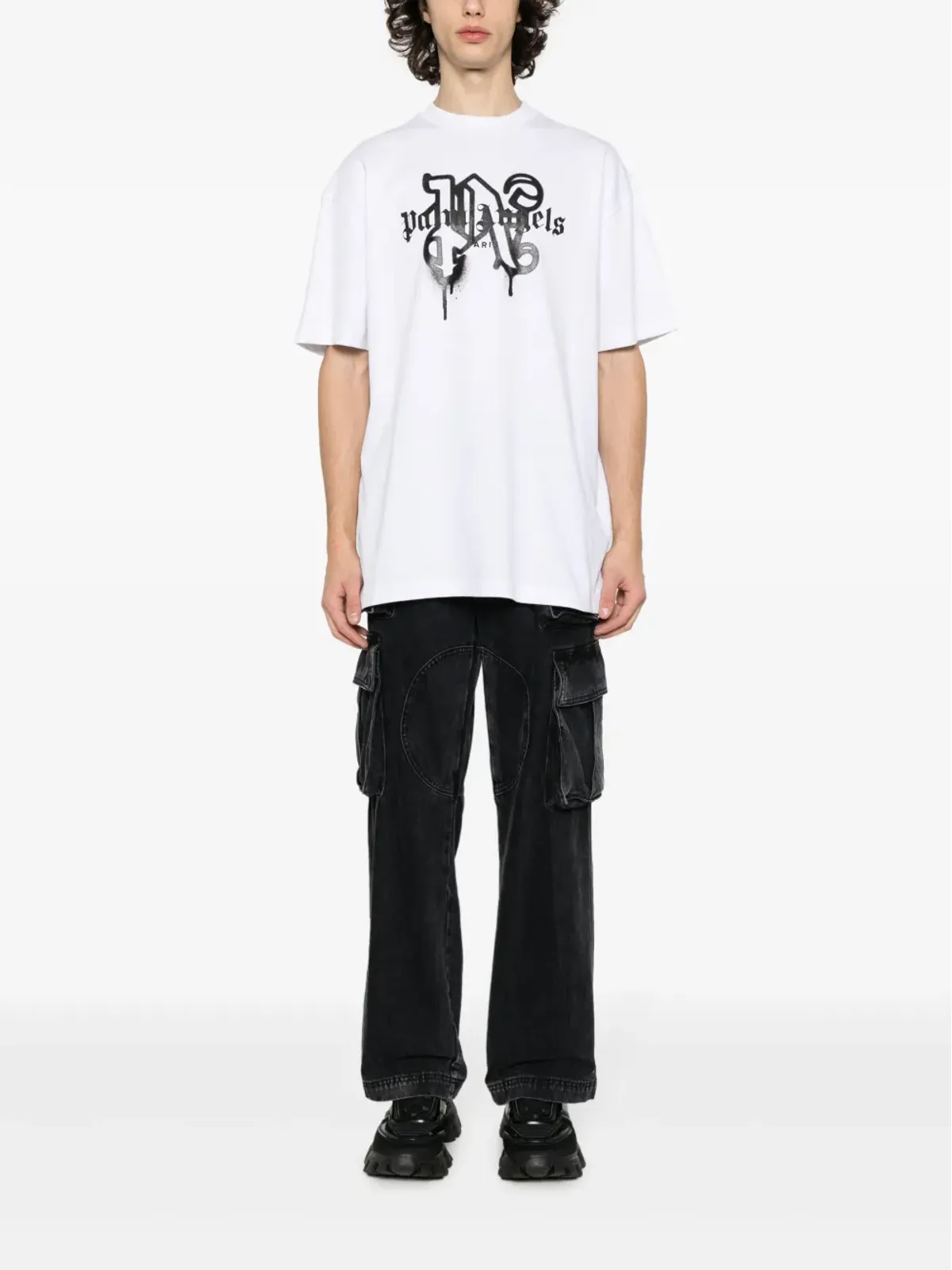 Palm Angels パリモノグラムプリント Tシャツ - ホワイト - 画像2
