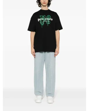 Palm Angels Milanoモノグラムプリント Tシャツ - ブラック - サムネイル2