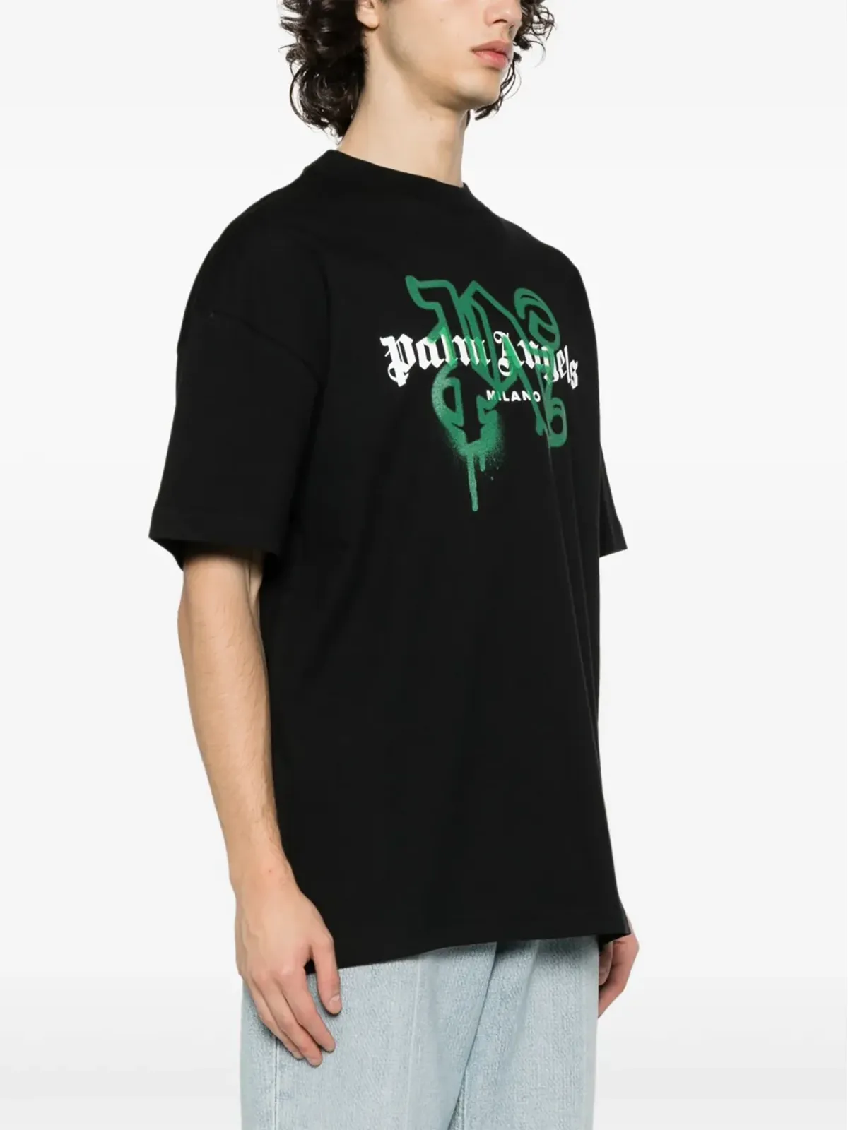 Palm Angels Milanoモノグラムプリント Tシャツ - ブラック - 画像3