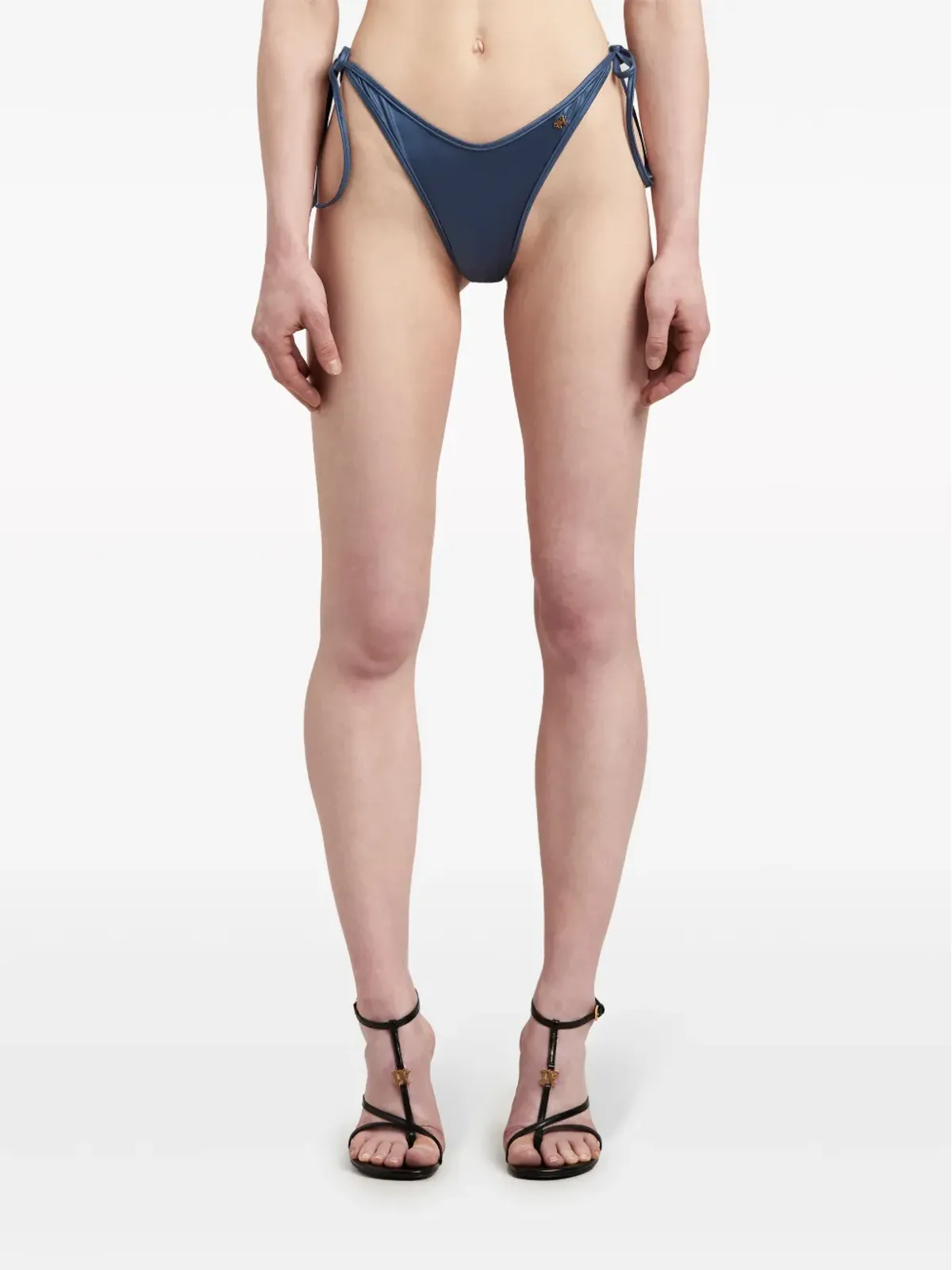 Palm Angels メタリックビキニボトムス ブルー - 画像3