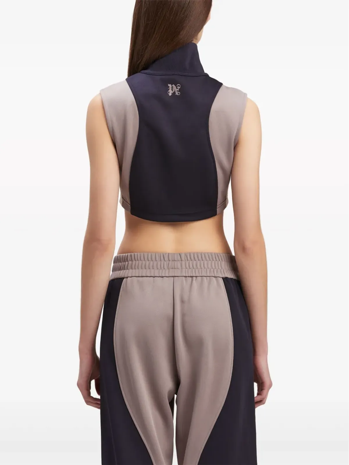Palm Angels PAモノグラム クロップド トラックベストトップ - 画像5