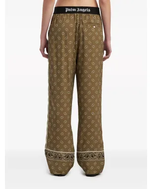 Palm Angels ペイズリー柄ストレートパンツ グリーン - サムネイル5