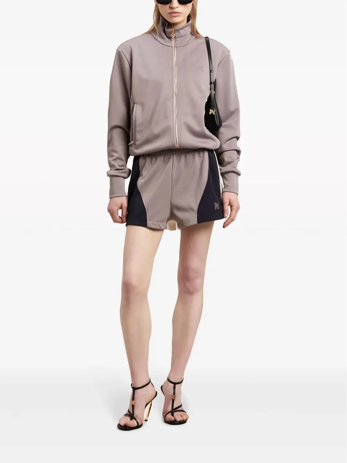 Palm Angels カラー ブロック トラックショーツ - パープル - 画像2