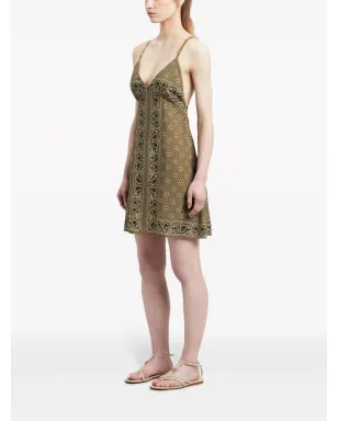 Palm Angels ペイズリープリント スリップドレス - サムネイル4