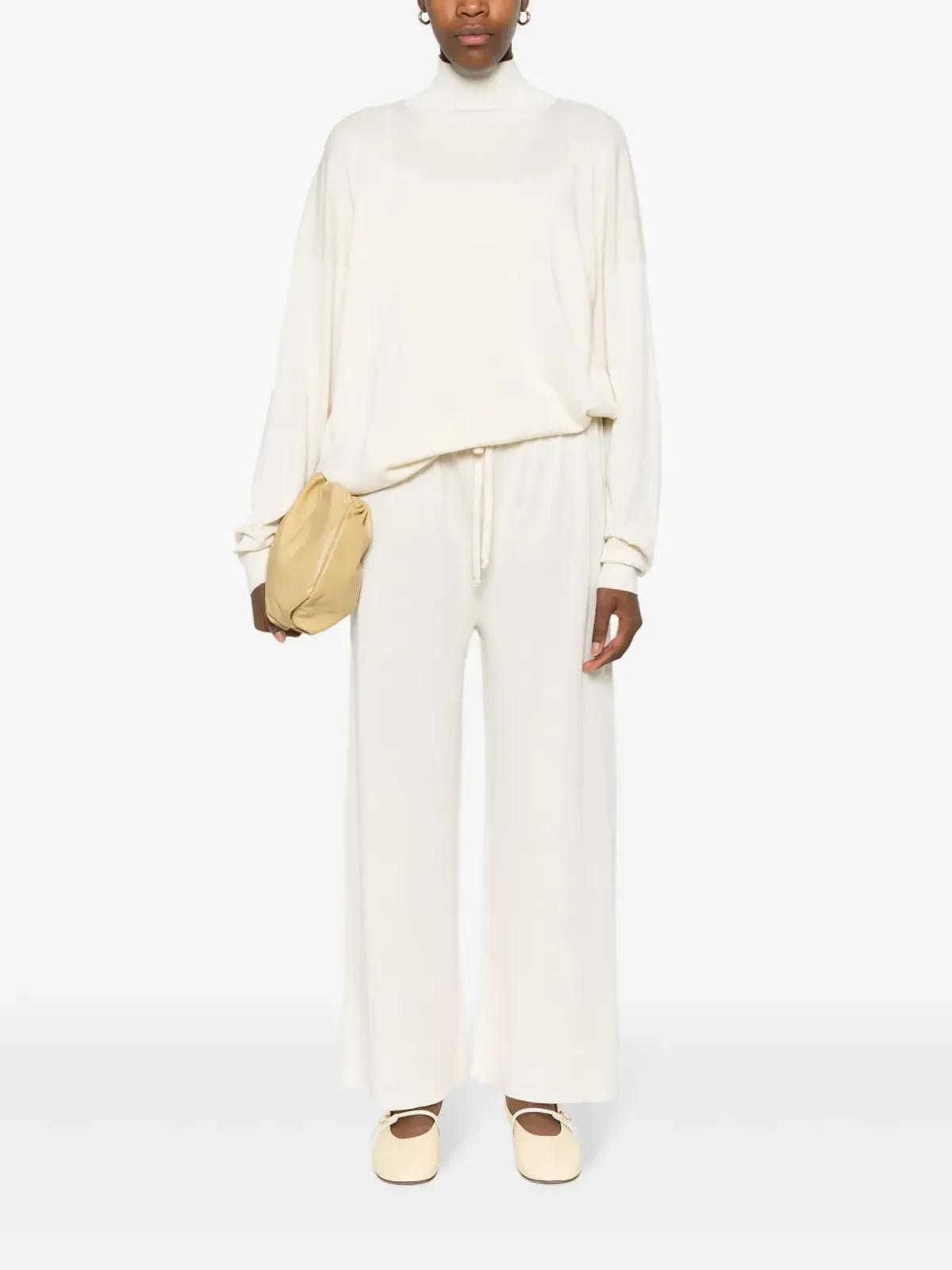 The Row drawstring-waist wide-leg trousers - Neutrals - 画像2