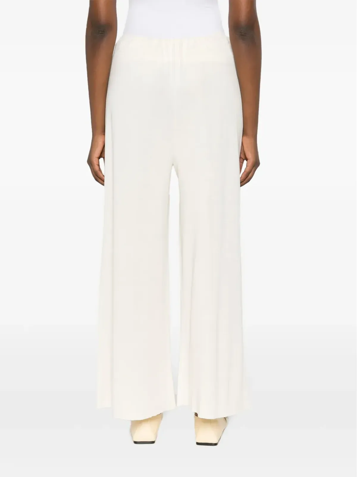 The Row drawstring-waist wide-leg trousers - Neutrals - 画像4
