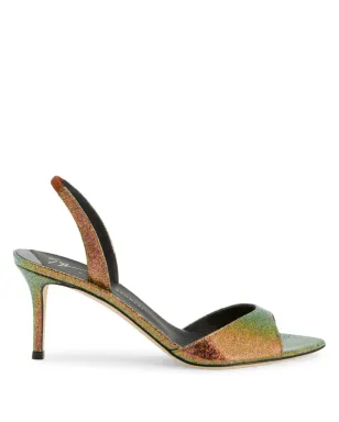 Giuseppe Zanotti リリベス70mmスリングバックサンダル - グリーン - サムネイル1